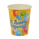 Набор стаканов "С днем рождения! шары" 225мл 10шт.