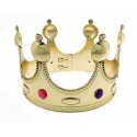 Корона "Для короля" (пластик) золото