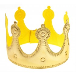 Корона "Для короля" (текстиль) золото