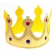 Корона "Для короля" с камнями (текстиль) золото