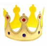 Корона "Для короля" с камнями (текстиль) золото