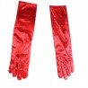 Перчатки длинные "Блестящие" красные
