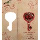 Ключик сувенирный на открытке "От моего сердца"