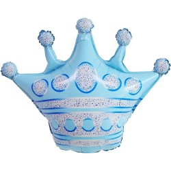 Фигура корона голубая 30/76см
