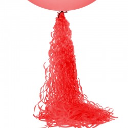 Подвеска для шара "Спираль" 1м (красная)