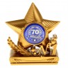 Кубок в форме звезды "С юбилеем 70"