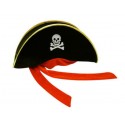 Карнавальная шляпа пирата  " Велюр простая"
