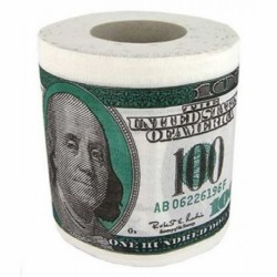 Туалетная бумага прикол "100$"