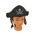 Шляпа пирата с косичками 