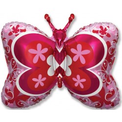 Фигура бабочка в цветочек 58/89см