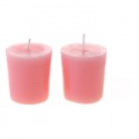 Свеча столбик (43*82мм) розовая