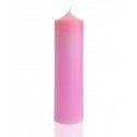 Свеча столбик (49*157мм) розовая