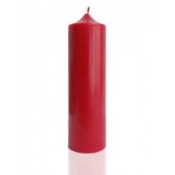 Свеча столбик (49*157мм) красная