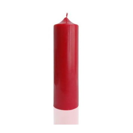 Свеча столбик (49*157мм) красная