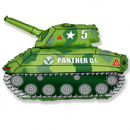 Фигура танк зеленый 31/79см