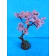Дерево из бисера (розовое) 23см
