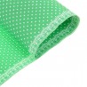 Бумага гофрированная 50*70см горошек на зеленом (1 лист) 
