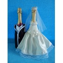 Одежда на шампанское круговая "Жених + Невеста" (каркас шампань)