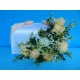 Коробка для денег "С цветами" (розы) бело-персиковая