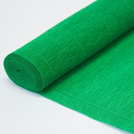 Гофра бумага в рулоне 50*2,5 (180гр) зеленая