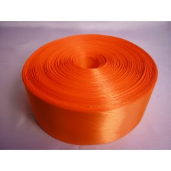 Лента 5 см атлас (1м) оранжевая