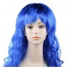 Парик длинный "Синий" волнистый волос