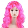  Парик длинный "Ярко-розовый" волнистый волос