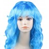 Парик длинный "Голубой" волнистый волос