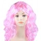 Парик длинный "Светло-розовый" волнистый волос 