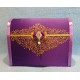 Коробка для денег "Сундучок с узорами" фиолетовый